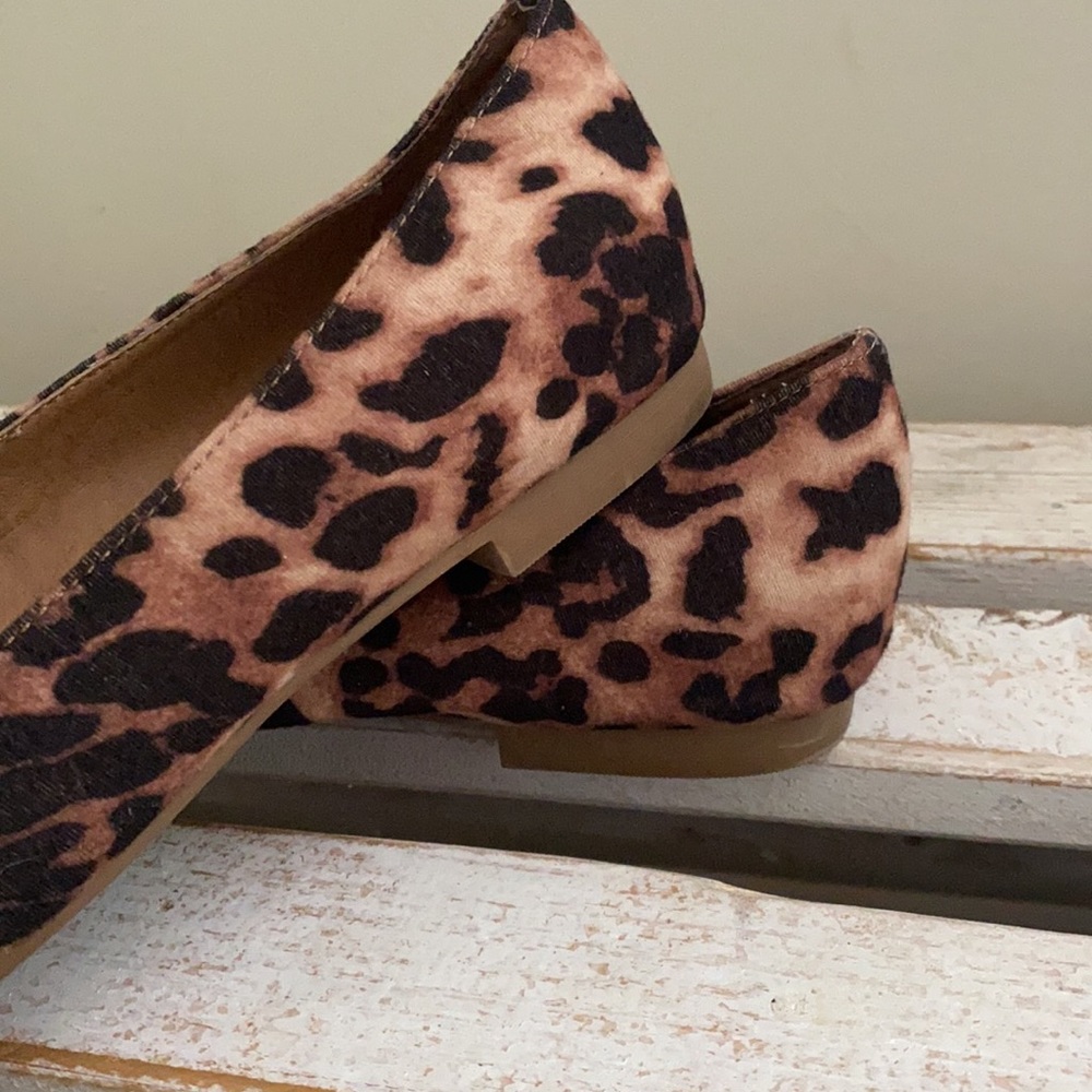 Steve Madden Leopard Print Flats in Brown and Black - Picture 4 of 8